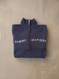 Maglione quarter-zip Tommy Hilfiger Blu Taglia S 