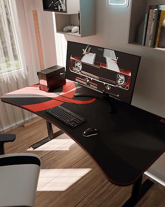 Arozzi Arena Scrivania Metallo Nero 160x80x80cm