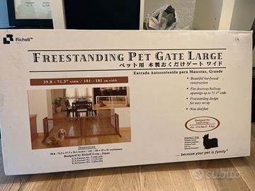 Cancello per Animali domestici autoportante legno