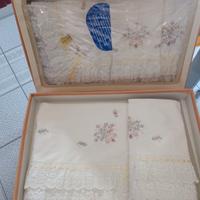 Lenzuola pizzo San Gallo
