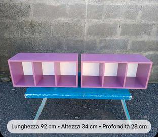 2 mensole contenitore 