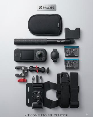 Insta360 X4 kit completo come nuova 2 batterie 