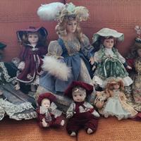 8 bambole da collezione