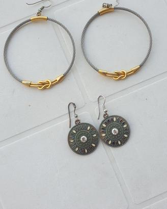 2 paia orecchini  vintage