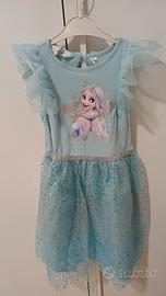 Abito Frozen Elsa H&M Disnay 6-8 Anni  122/128 cm