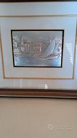Grande quadro in argento, in perfette condizioni