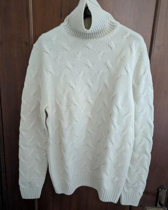 Maglione bianco uomo