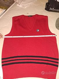 Gilet panciotto vintage Fila 1977 pura lana vergin