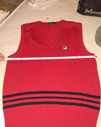 Gilet panciotto vintage Fila 1977 pura lana vergin