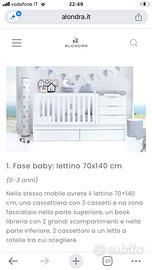Lettino trasformabile ALONDRA