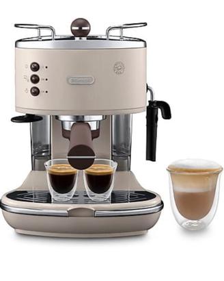 DE LONGHI Macchina caffè, cappuccino, stile retrò
