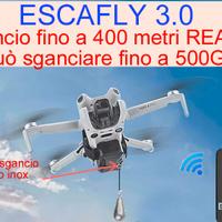 sistema sgancio drone pesca universale escafly 3.0