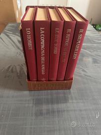 Cofanetto Tolkien Bompiani 5 Volumi Mappe Completo