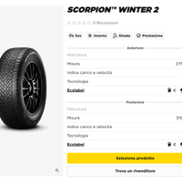 PIRELLI SCORPION WINTER 2 - INVERNALI  BMW X6 22''