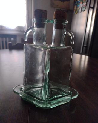 bottiglia olio aceto vetro