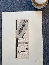 Pubblicità originale 1932 stilografica Pelikan