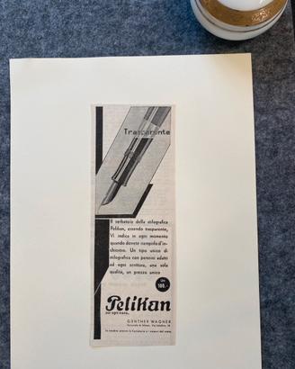 Pubblicità originale 1932 stilografica Pelikan