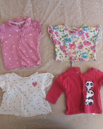 Magliette bambina 9-12 mesi