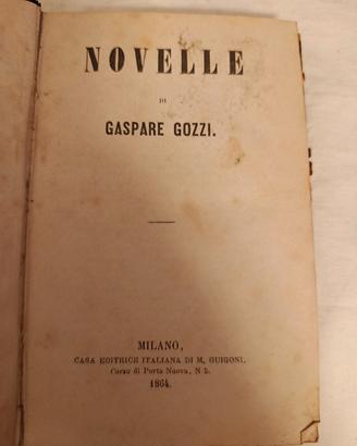 Novelle di Gaspare Gozzi, edizione rilegata 1864
