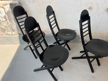 Sedie pieghevoli design anni ’60