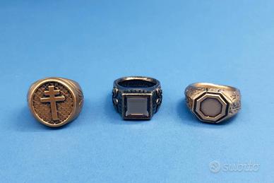 LOTTO 3 ANELLI PIETRO FERRANTE IN BRONZO