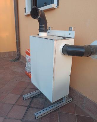 abbattitore fumi ad acqua (15L) per stufe a pellet