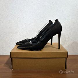 Scarpe con tacco in raso, nero, Steve Madden, 38