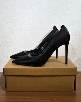 Scarpe con tacco in raso, nero, Steve Madden, 38