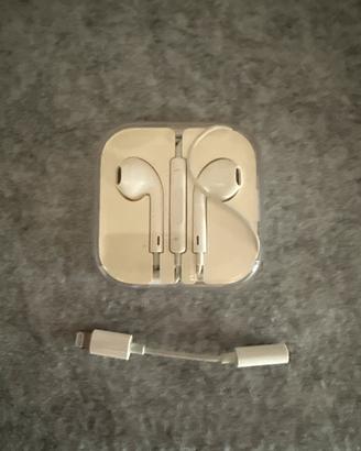 Auricolari Apple con cavo + adattatore