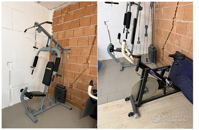 Attrezzatura per body Building + pesi + spinning