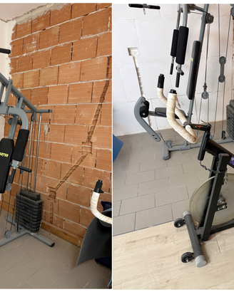 Attrezzatura per body Building + pesi + spinning