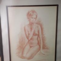 Disegno originale nudo femminile – firmato e datat