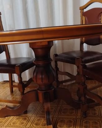 tavolo allungabile con 4 sedie