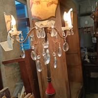 lampada anni 60/70  con gocce a tre luci