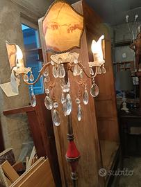 lampada anni 60/70  con gocce a tre luci