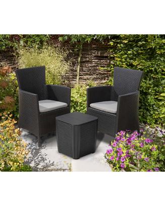Keter Iowa Set Salottino da Esterno NUOVO