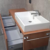 Arredo Bagno più lavabo e Specchio Luminoso