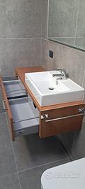 Arredo Bagno più lavabo e Specchio Luminoso