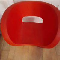 Poltrona Moroso in plastica lavorata 