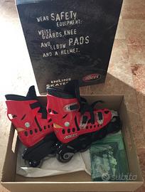 Pattini in linea e polsiere