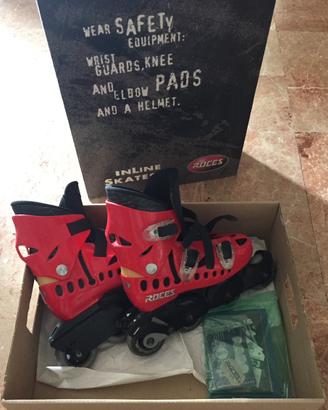 Pattini in linea e polsiere