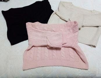 Set 3 maglioni corti 