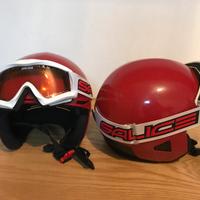 Casco sci bambino nr 2 + maschera Salice