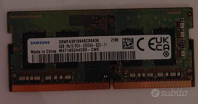 Memoria Ram SAMSUNG SODIMM 4GB DDR4 3200AA