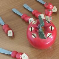 Set vintage di coltellini da colazione 