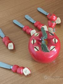 Set vintage di coltellini da colazione 