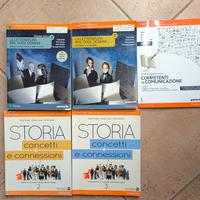 Libri di italiano e storia per superiori 
