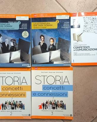 Libri di italiano e storia per superiori 