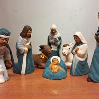 Presepe in terracotta 8 statuine