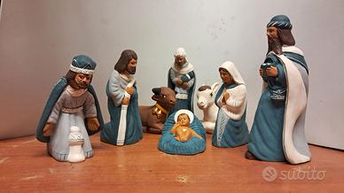 Presepe in terracotta 8 statuine